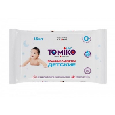 Tomiko Влажные салфетки 15шт