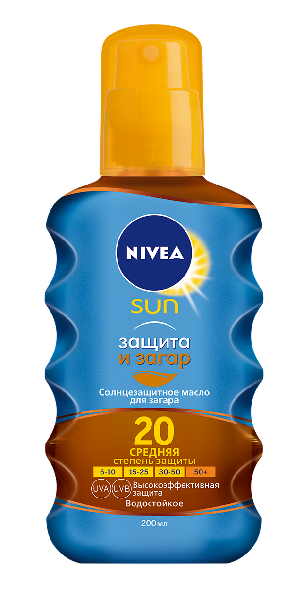 Nivea Солнцезащитное масло спрей для загара 200 мл