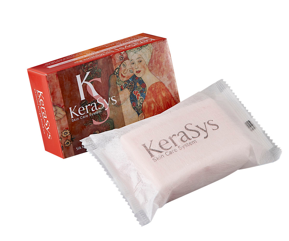 *Kerasys Косметическое мыло шелковое увлажнение 100 гр