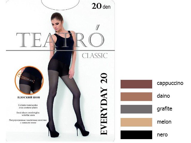 Teatro Колготки Everyday 8 (TR) (nero, 5 )