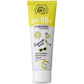 BISOU Крем солнцезащитный SPF 50+ SUMMER TIME (с мерцающим эффектом), 100мл, MonoLove