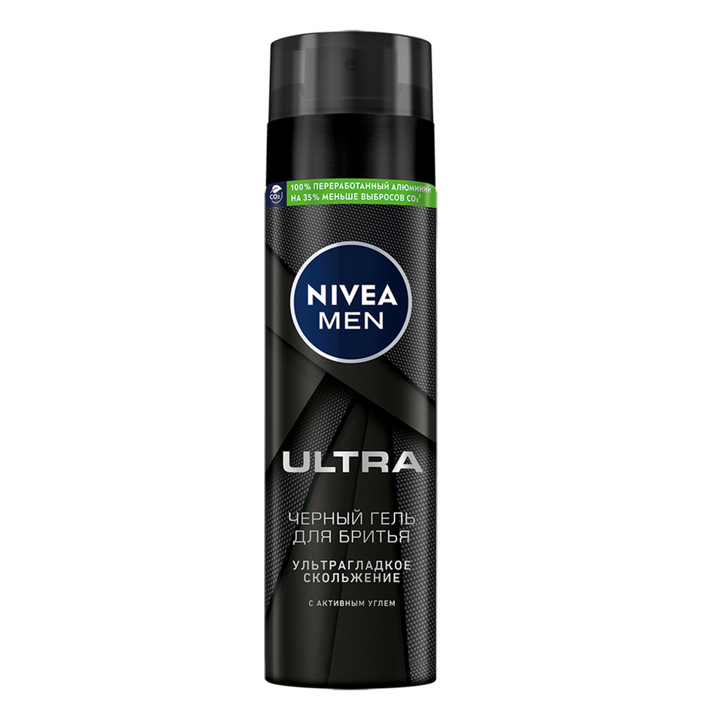 Nivea Гель для бритья черный "Ultra" 200 мл
