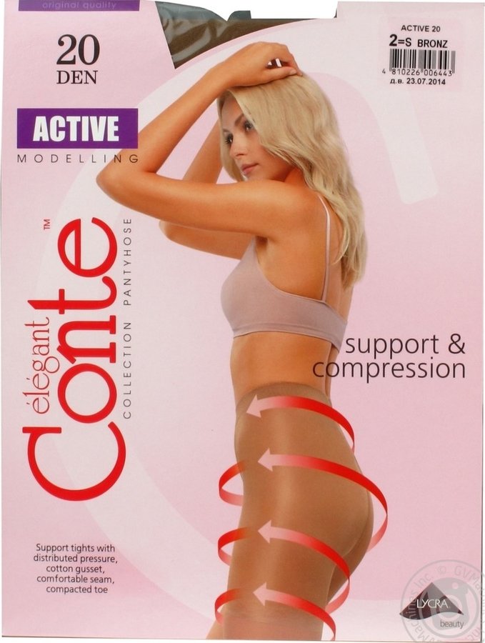 Conte Колготки ACTIVE 20 bronz 2